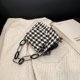 thumbnail image 4 of Bolso de hombro con estampado de cuadros de pata de gallo bolso cruzado de lana para mujer bolso con cadena JShteea Para Estrenar, 4 of 9