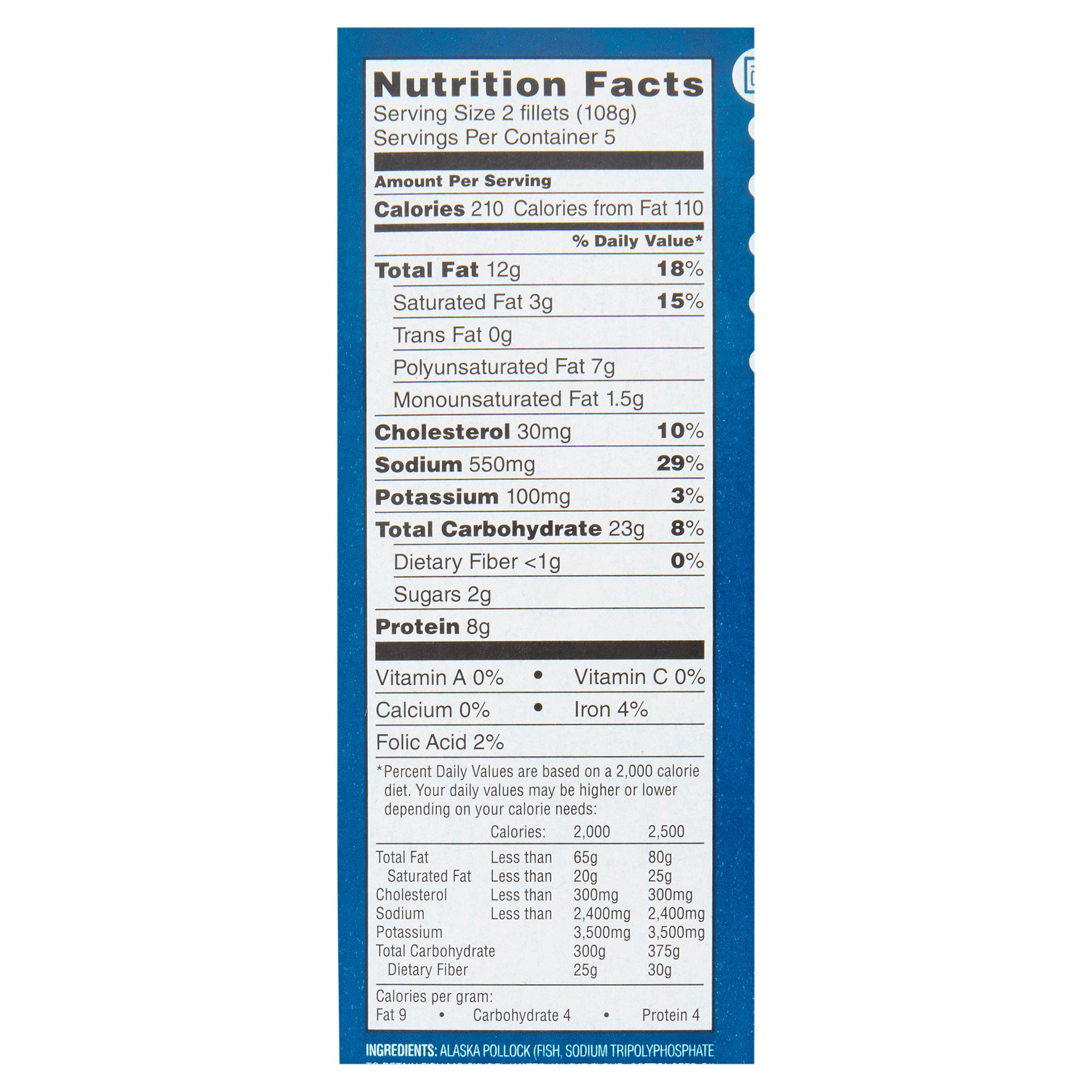 Alaskan Pollock Fish Nutrition Facts Nutrition Ftempo