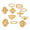 Golden Ten‑Piece Ring Set, variant on 10 Piece Ring Set, Zinc Alloy Finger Rings , Punk Style Fashion Hand Jewelry Set for Daily Outfits, Parties and Gift Giving