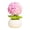 Hydrangea, variant on 1Pc Cute Desk Accessories Mini Fake Plant, Kawaii Resin Lucky Sprout Figurine with Smile Face Pot, Aesthetic Office Decor Cubicle Bookshelf Knick Knack