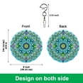 thumbnail image 3 of WIRESTER Wind Spinners Outdoor Hanging Décor 8" for Yard and Garden Decor, Outdoor Decorations - Teal Blue Green Mandala Vintage, 3 of 8
