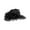 Black, variant on Fashion Women's Wide Brim Sun Hat With Breathable Mesh And Flowers Stylish Sun Hat For Summer