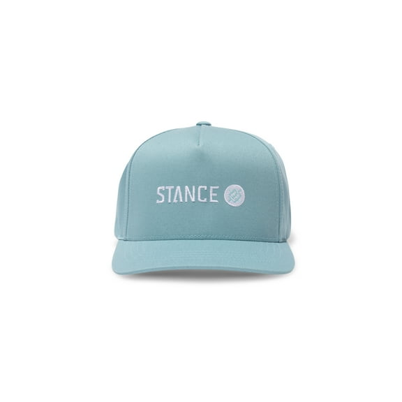 Stance 6 Panel Mens Snapback Curved Peak Cap ~ Icon teal