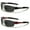 Black, variant on New Polarized 2 Pack 1 BLACK & 1 Orange X-Loop Fishing Sports Mens Sunglasses PZ-2418 Free Shipping