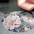 thumbnail image 3 of Flower Round Area Rugs for Bedroom Living Room, 5FT Soft Indoor Circle Carpets, Carpet Home Decor Floor Mat, 3 of 8