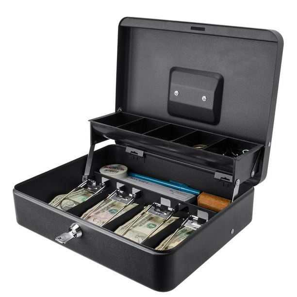 12 inch Standard Register Style Cash Box with Key Lock
