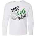 thumbnail image 3 of Inktastic Pops' Golf Buddy with Golf Ball Long Sleeve Youth T-Shirt, 3 of 5