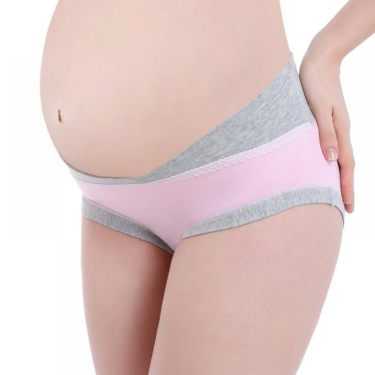 Spdoo Cotton Maternity Panties Low Waist Mother Underwear V-shaped Belly  Support Pregnancy Briefs 