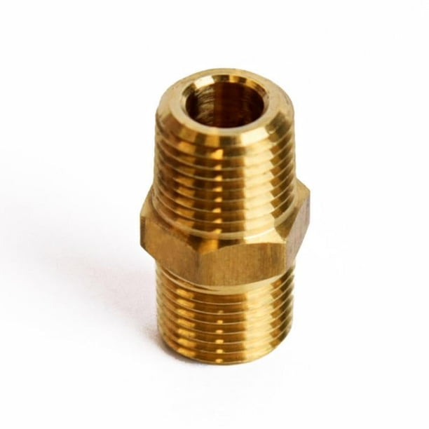Conexión para manguera HOMEPLUS+ Hexagonal MPT de 1/8 x 1/8 pulgadas