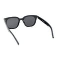 thumbnail image 4 of Womens Iconic Hipster Horn Rim Mod Plastic Sunglasses All Black, 4 of 4