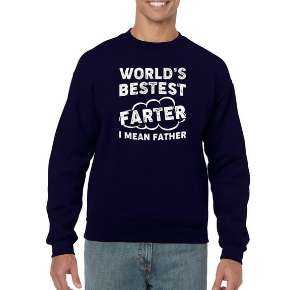 The World's Bestest Farter Sweatshirt Men -GoatDeals Designs, Male x-Large