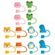 thumbnail image 5 of 12 piezas de puntas de pajita con dibujos de animales, cubrepajitas, adorables cubiertas para pajitas, decoraciones de pajitas., 5 of 7