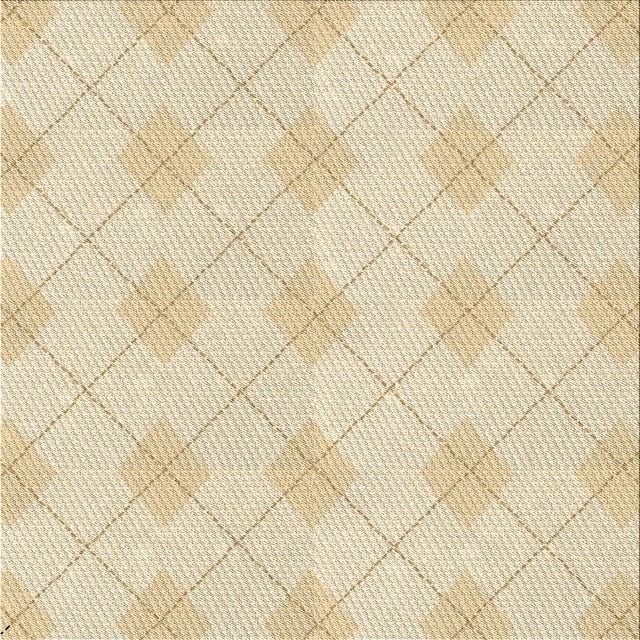 Ahgly Company Machine Washable Indoor Square Transitional Vanilla Gold Area Rugs, 4' Square
