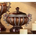 thumbnail image 2 of Ore International 11.5" Delicata Bronze Silver Décor Footed Jewelry Box, 2 of 2