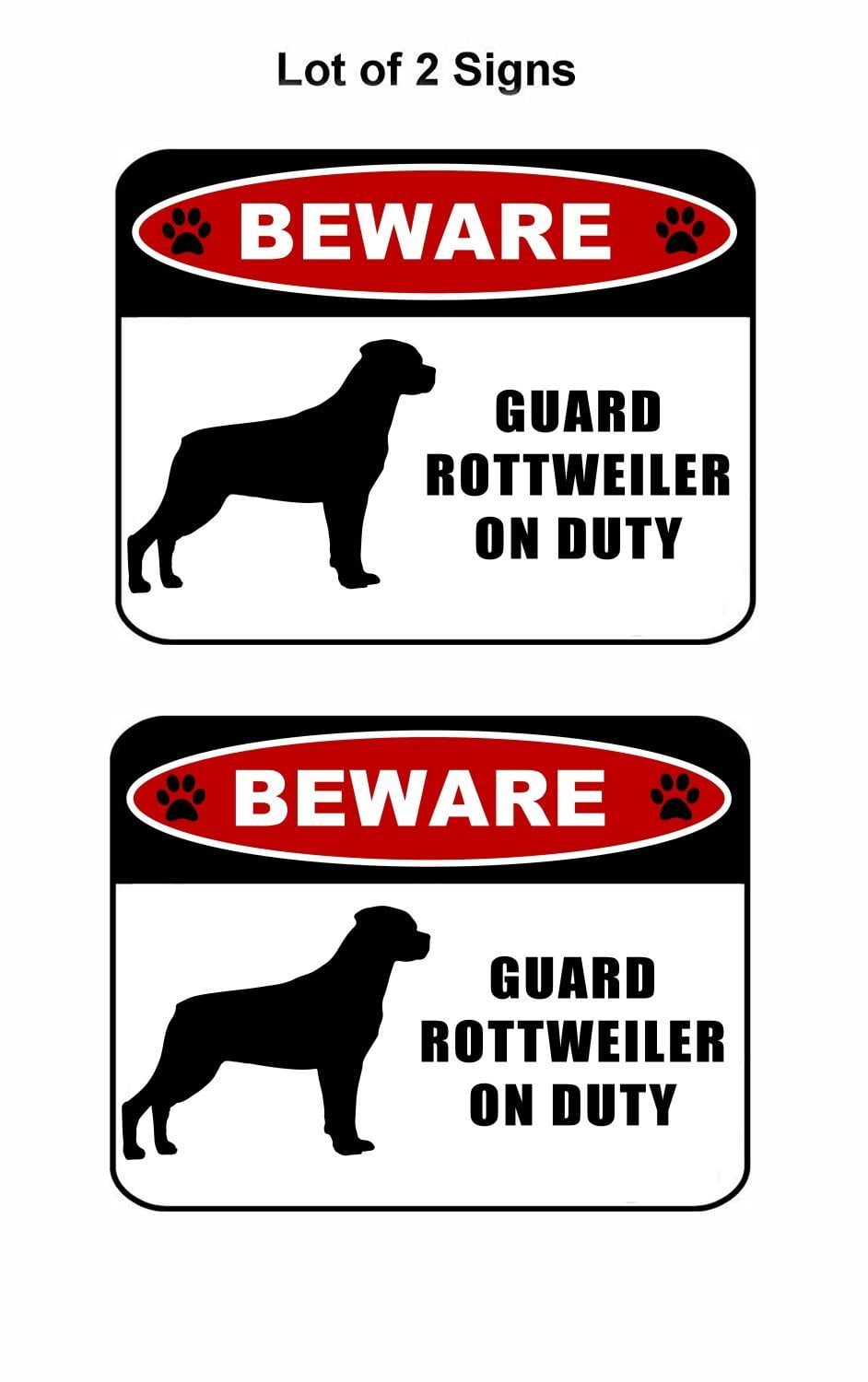 beware of rottweiler