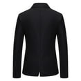thumbnail image 3 of Hontri Men's Suit Slim Fit Deals under $20, Men's Casual Suit Jackets 1 Button Lightweight Sport Coats Black L, 3 of 7