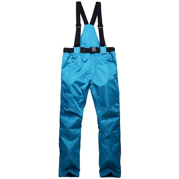 Winter Warm Snow Pants Cold Weather Waterproof Skiing Pants Trousers with Removable Suspenders for Men Women Skiing Snowboarding Shoveling
