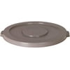CONTINENTAL COMMERCIAL Huskee 5501GY Receptacle Lid, 55 gal, Round, Gray