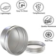 thumbnail image 5 of 24 Pcs Aluminium Tins Jars, Aluminium Empty Containers, 30 ml Aluminium Tin Jars with Screw Lids&Labels, Empty Cosmetics Container Pots for Lip Balm, Cream, Candles, Cosmetics (Silver), 5 of 8