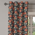 thumbnail image 2 of Ambesonne Garden Art Grommet Curtain, Flower Dark Toned Dots, 50" x 84", Night Blue Ruby Green, 2 of 6