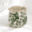Green, variant on Antique Blue Meadow Ceramic Indoor Planter with Drainhole, 6.11in Crackle Glaze Tuscan Pot