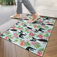thumbnail image 4 of Boston Terriers and Pioneer Flower Door Rugs,Washable Non Slip Door Mats Indoor,Decorative Door Mats,Entry Mat Indoor for Entrance,Bedroom,Kitchen,Bathroom,17"x30", 4 of 6