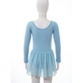 thumbnail image 5 of CHICTRY Girls Long Sleeve Solid Ballet Dance Leotard Dress,Sizes 2-12, 5 of 7