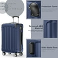 thumbnail image 4 of Sunbee 3 Piece Luggage Sets Hardshell Lightweight Suitcase with TSA Lock Spinner Wheels, Deep Blue, 4 of 10