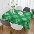 thumbnail image 5 of Coolnut St Patrick's Day Clover Tablecloth, Waterproof Washable Polyester Square Table Cover, Durable Tablecloth for Kitchen Dining Table Party Decor, 54"X 72", 5 of 7