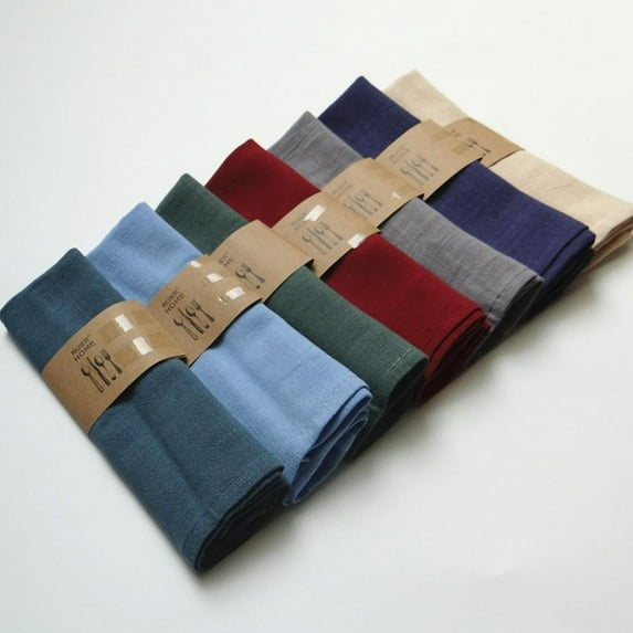 Linen Dinner Napkins,Soft and Durable Cloth - Washable and Reusable- Rectangle- 15.74x11.8 inch