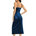 thumbnail image 7 of Hpapadks Formal Dresses for Women Elegent Sleeveless Sling Side Split Gold Velvet Solid Dress Cocktail Dresses for Women BU1 S, 7 of 7