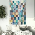 thumbnail image 3 of Moroccan Decor Wall Hanging Tapestry, Mega Patchwork Pattern with Different Colorful Arabic Figures Original Tunisian Artful Theme, Bedroom Living Room Dorm Accessories, 60 X 80 Inches, by Ambesonne, 3 of 5
