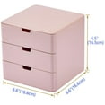 thumbnail image 2 of Organizador de tocador con cajones, organizador compacto, juego de cajones para cosméticos, suministros dentales, baño Levamdar  WRJM-640-2, 2 of 5
