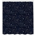 thumbnail image 3 of Ambesonne Blue Sky Shower Curtain, Stars Constellation Art, 69"Wx84"L, Dark Night Blue White, 3 of 3