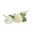thumbnail image 1 of Single Branch Artificial Flower Realistic Non-fading 2 Head Flower Arrangement Craft Simulation Rose Home Decor, 1 of 6
