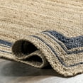 thumbnail image 4 of nuLOOM Rikki Coastal Braided Jute Area Rug, 6' x 9', Navy, 4 of 9