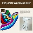 thumbnail image 5 of Dengmore Metal Hummingbird Wall Art Decor Metal Colorful Birds 3D Outdoor Sculpture Iron Outdoor Hanging Decor Ornaments Metal Hand made Bird Wall Art Fence, 5 of 5