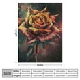 thumbnail image 4 of PRATYUS Rose Blanket Blanket Anti Pilling  Throw Blanket for Sofa Bed 3D Fuzzy Blanket Ultra Soft Room Decor Four Seasons Living Room Travel Outdoor 40x50in, 4 of 6