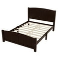 thumbnail image 5 of Harper & Bright Designs Full Size Platform Bed with Headboard and Footboard, Wood Platform Bed Frame with Support Slats, Espresso, 5 of 7