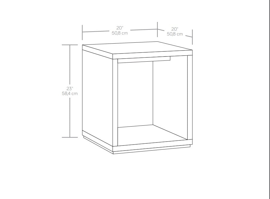 Mainstays Westley End Table, Warm Walnut Finish