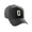 Black, variant on Daxton Structured Baseball Hat Cap Curved Visor Custom Team Number - Black Hat,White 3