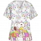 thumbnail image 4 of Ropa de mujer Estampado de dibujos animados de Snoopy Cuello en V Ropa de trabajo para mujer Tops Manga corta Con bolsillos Uniforme médico de enfermería, 4 of 5