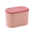 thumbnail image 1 of Tissue Container Wall Mounted Tissue Box Plastic Bathroom Paper Towel Holder Case  L  Light Pink, 1 of 10