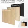 thumbnail image 6 of Ktaxon 2-Drawer File Cabinet Vertical Filing Cabinet for Letter A4-Sized Files Easy to Assemble, Modern Style Fluted Design, 6 of 14