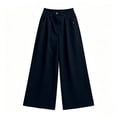 thumbnail image 5 of Gytharion Women's Loose Streetwear Sweatpants Draped Wide Leg Floor Length Joggers with Pockets Solid Color Elastic Waist Pleated Track Pants, 5 of 5