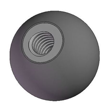 - INNOVATIVE COMPONENTS Ball Knob, 1/2-13 Thread Size, 1.50