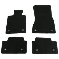 Ikon Motorsports Nylon Car Floor Mats Compatible with 2024-2025 BMW i5, OE Fitment Style Black Driver Passenger Car Carpets, Front Rear 4PCS Full Set