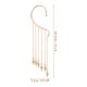 thumbnail image 5 of unbranded 1 Par Aretes Colgantes Con Y Borlas En Color Dorado Para Accesorios Modernos, 5 of 6