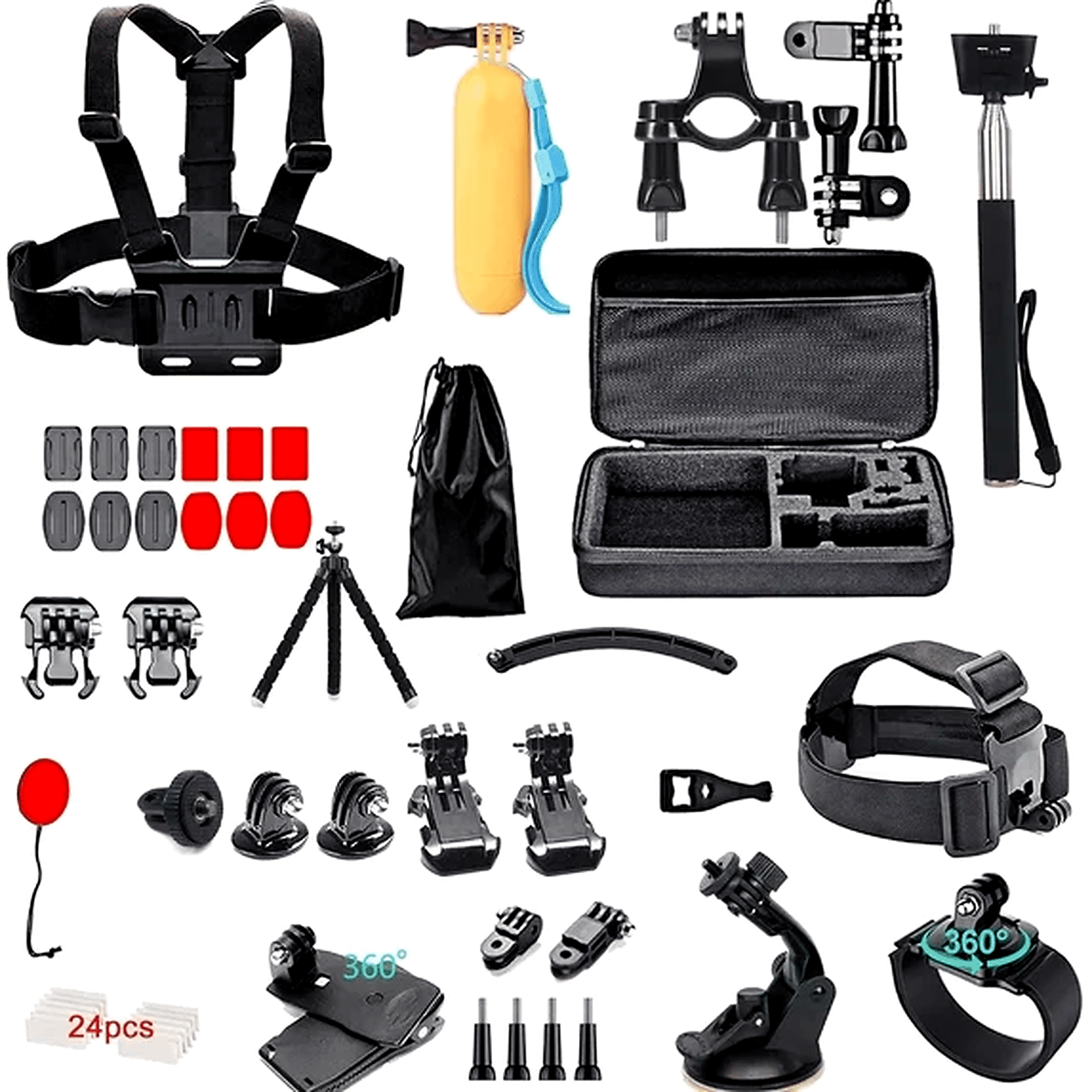 GoPro HERO10 Action Camera Bundle with 64GB Card, 50 Piece