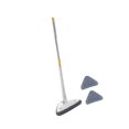 thumbnail image 1 of Washable Telescopic Triangle Floor Mop Ceramic Tile Telescopic Home Wall Ceiling Cleaning Triangle with 3Pcs Mop Pads for Cleaning White, 1 of 9